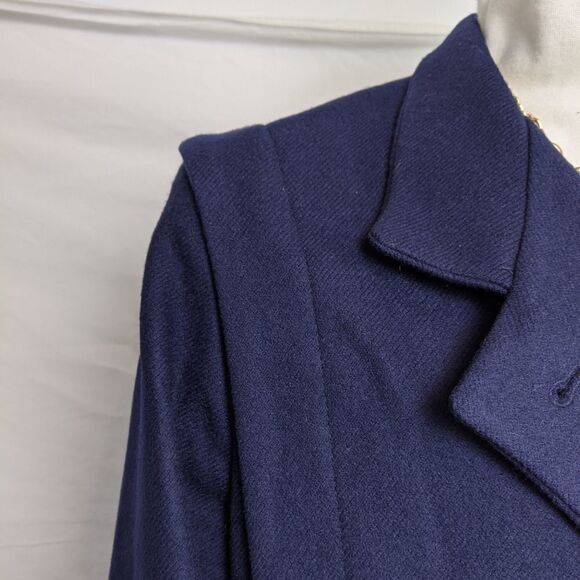 Vintage Navy wool double breasted coat - Picture 7 of 16